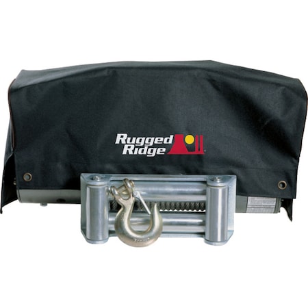Rugged Ridge WINCH COVER, FITSBOTH 8,500LB AND 10,500LB WINCH, BLACK 15102.02